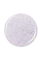 Shimmery lavender button nail polish sample color swatch isolated in white background